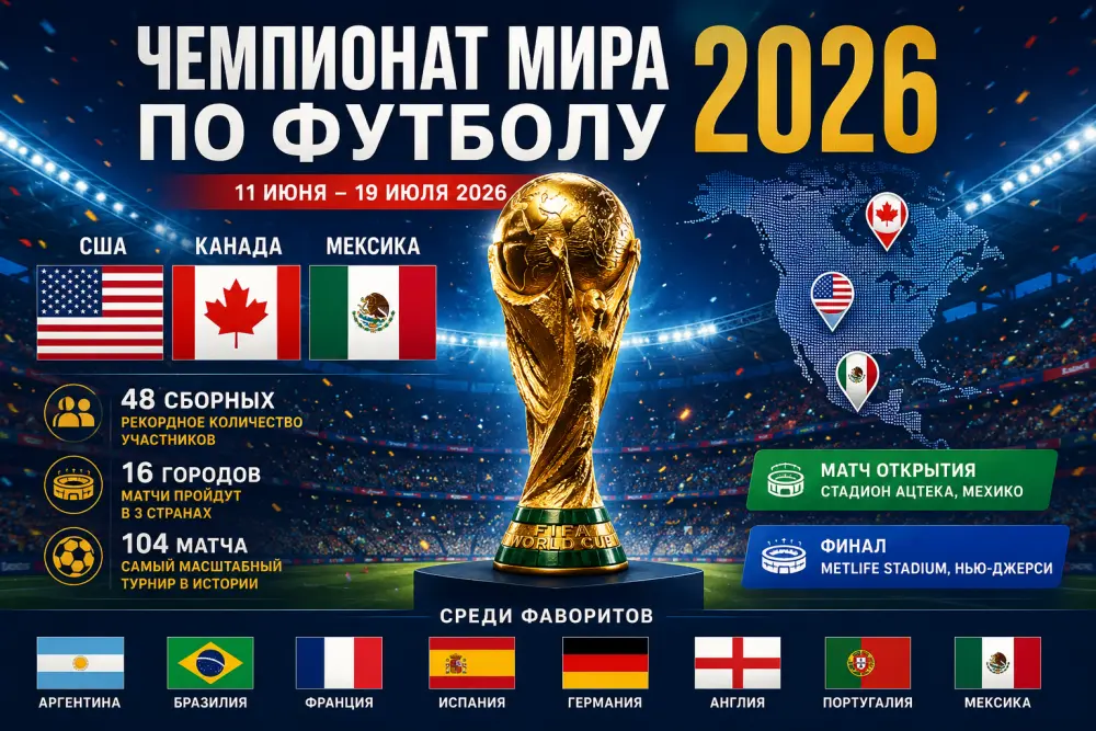ЧМ-2026 станет крупнейшим турниром в истории футбола: что известно уже сейчас