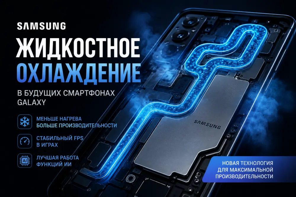 Будущие флагманы Samsung перестанут перегреваться? Компания может внедрить в свои смартфоны жидкостное охлаждение