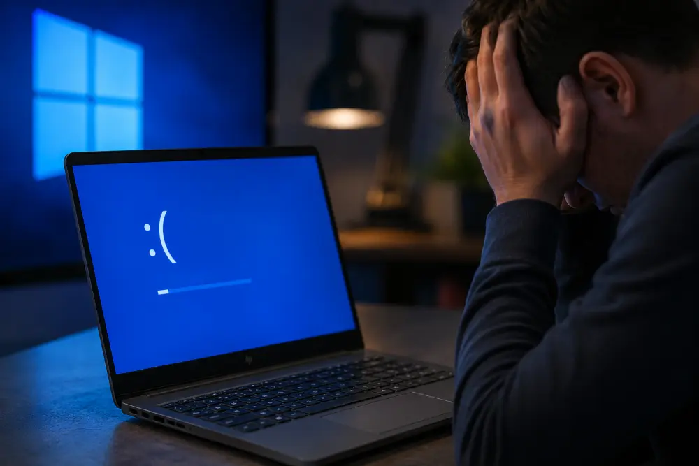 Windows 11 ломает ноутбуки HP: пользователи массово жалуются на «синий экран» после обновления