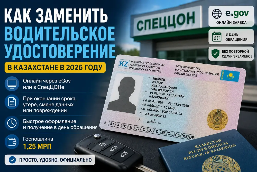 Как заменить водительское удостоверение