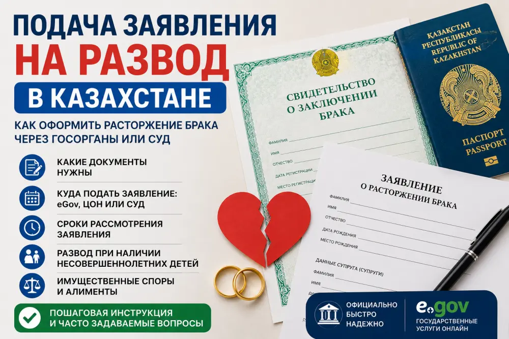 Подача заявления на развод