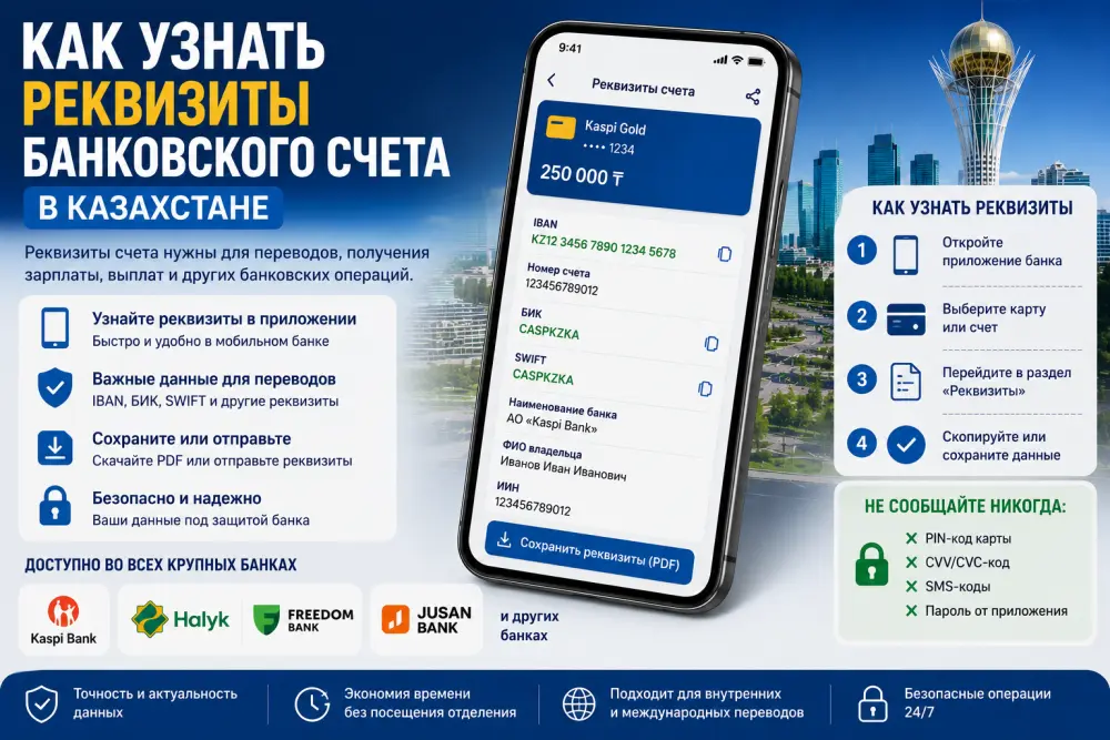 Как узнать реквизиты банковского счета